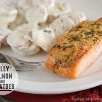 Dilly Salmon and Potatoes | www.tasteandtellblog.com