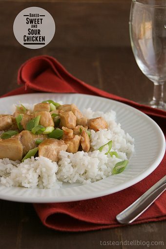 Baked Sweet and Sour Chicken - Taste and Tell