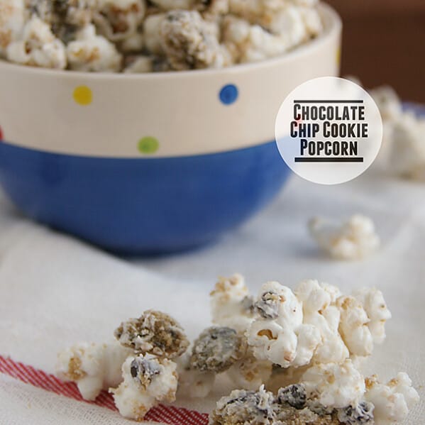 Chocolate Chip Cookie Popcorn | www.tasteandtellblog.com