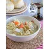 Creamy Turkey Noodle Soup | www.tasteandtellblog.com