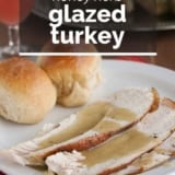 Honey Herb Glazed Turkey with text overlay.
