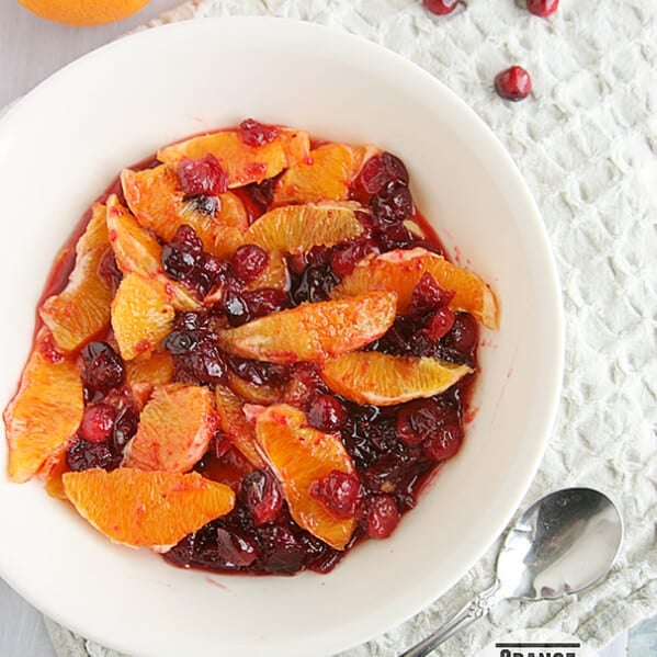 Orange Compote with Candied Cranberries | Taste and Tell