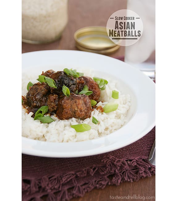 Slow Cooker Asian Meatballs Taste and Tell