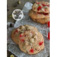 Cherry Chocolate Nut Cookies | www.tasteandtellblog.com #recipe #cookie