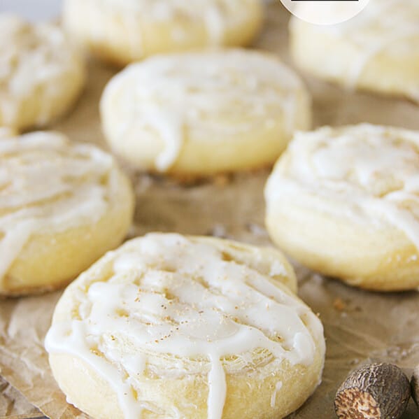 Easy Eggnog Pinwheels | Taste and Tell