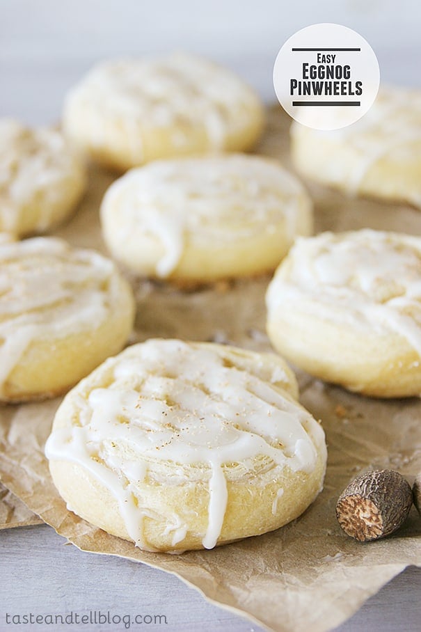 Easy Eggnog Pinwheels | Taste and Tell