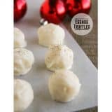 Eggnog Truffles | www.tasteandtellblog.com #recipe #Christmas #candy