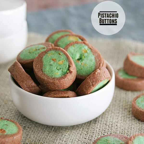 Pistachio Buttons on Taste and Tell