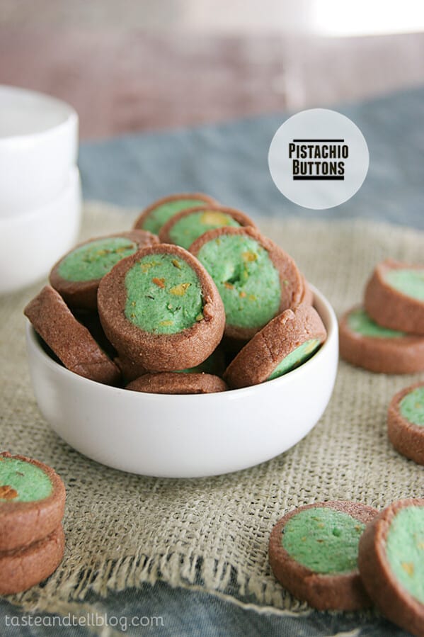 Pistachio Buttons on Taste and Tell