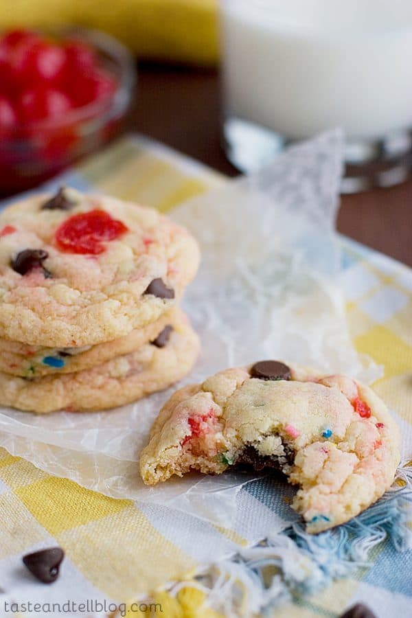 Banana Split Cake Mix Cookies Taste and Tell