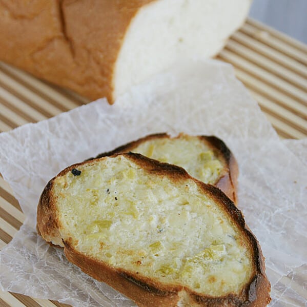 Josephinas - This cheesy, green chile topped bread would make a great appetizer or side dish.