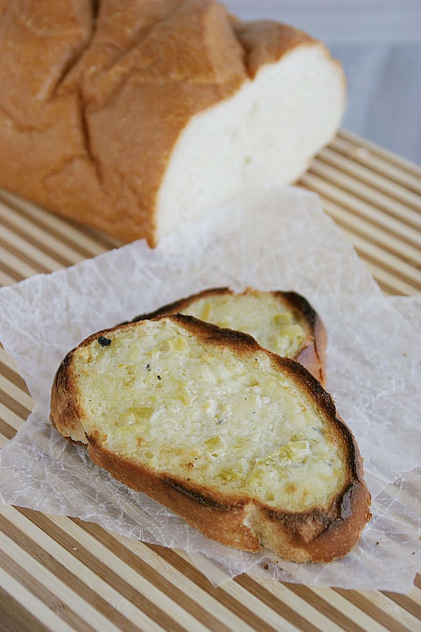 Josephinas - This cheesy, green chile topped bread would make a great appetizer or side dish.