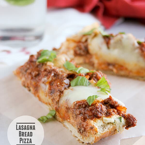 Lasagna Bread Pizza | www.tasteandtellblog.com