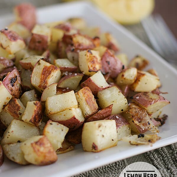 Lemon Herb Roasted Potatoes | Taste and Tell