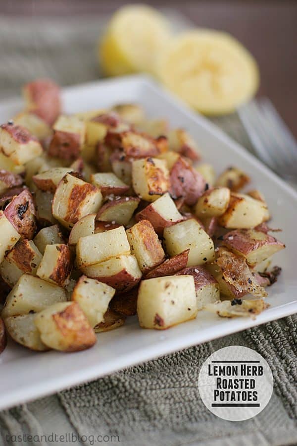 Lemon Herb Roasted Potatoes Taste and Tell