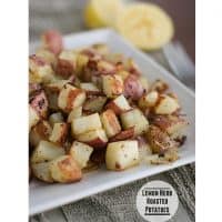 Lemon Herb Roasted Potatoes | www.tasteandtellblog.com #recipe #sidedish #potatoes