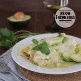 Green Enchiladas | www.tasteandtellblog.com #recipe #mexican #chicken