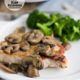Pork Chops with Dijon Mushrooms on Taste and Tell