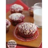 Red Velvet Cream Cheese Muffins | www.tasteandtellblog.com #recipe #redvelvet #breakfast