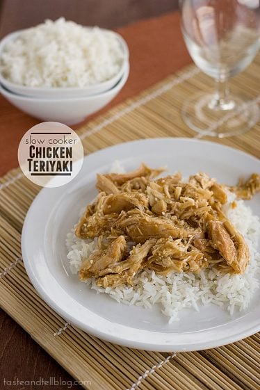 Slow Cooker Chicken Teriyaki - This easy recipe for chicken teriyaki comes together with very little hands on time - while you let the slow cooker do all the work!