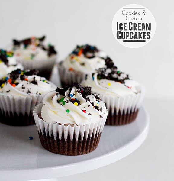 Cookies and Cream Ice Cream Cupcakes | www.tasteandtellblog.com