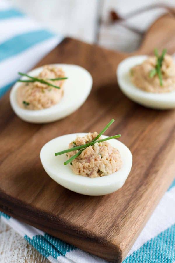 Deviled Eggs with ham