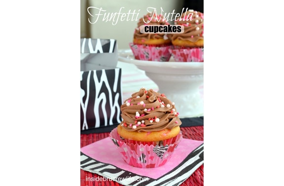 Funfetti Nuteela Cupcakes | Inside BruCrew Life