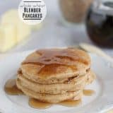 Whole Wheat Blender Pancakes - and a Blendtec Giveaway! | www.tasteandtellblog.com