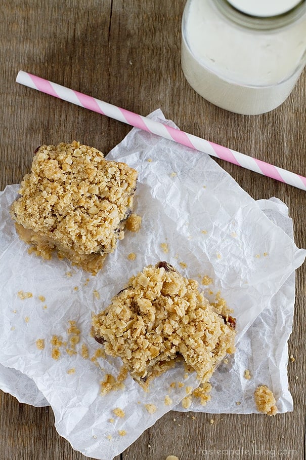 Oatmeal Raisin Bars | www.tasteandtellblog.com