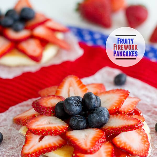 Fruity Firework Pancakes | www.tasteandtellblog.com