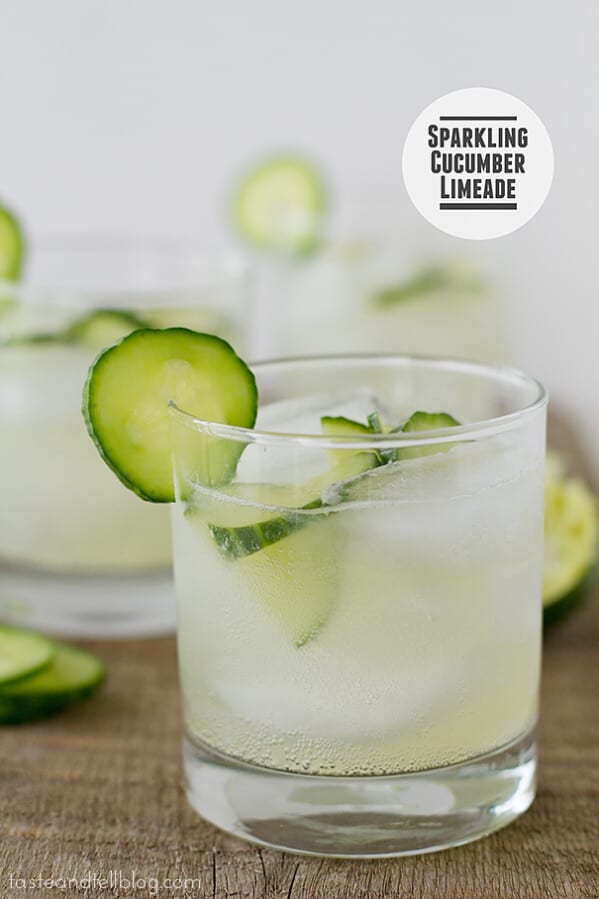 Sparkling Cucumber Limeade | www.tasteandtellblog.com