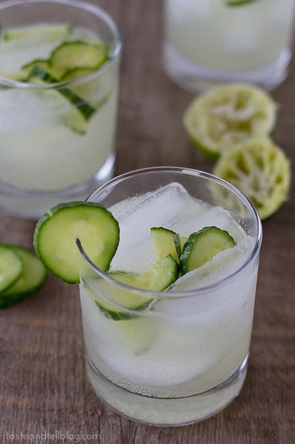 Sparkling Cucumber Limeade | www.tasteandtellblog.com