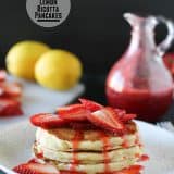 Strawberry Lemon Ricotta Pancakes | www.tasteandtellblog.com