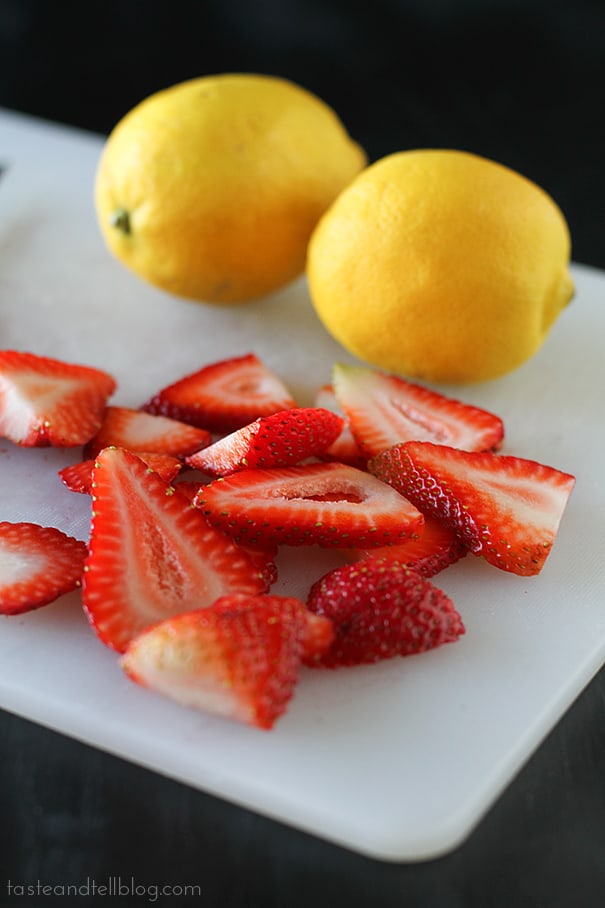 Strawberry Lemon Ricotta Pancakes | www.tasteandtellblog.com