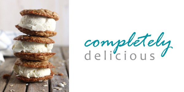 Oatmeal Cream Pie Ice Cream Sandwiches by Completely Delicious