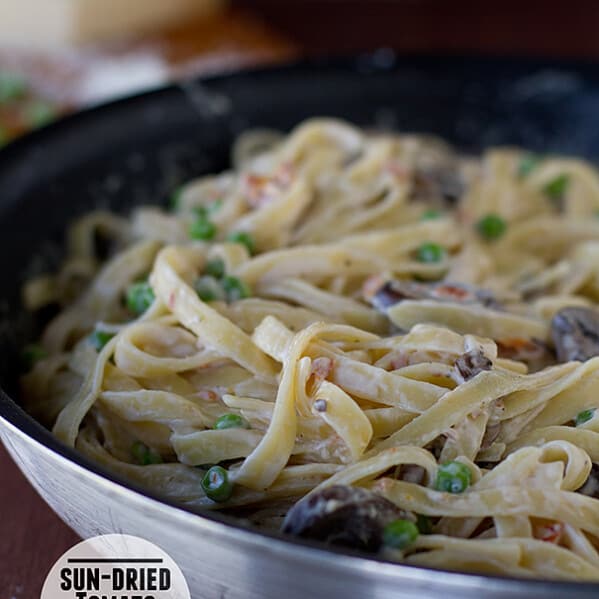 Sun-Dried Tomato Fettuccine | www.tasteandtellblog.com