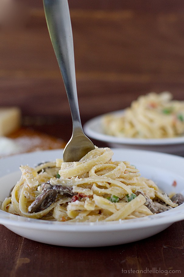 Sun-Dried Tomato Fettuccine | www.tasteandtellblog.com