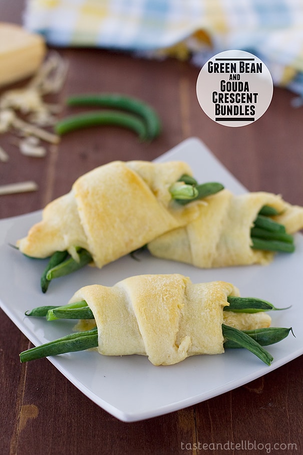 Green Bean and Gouda Crescent Bundles | www.tasteandtellblog.com