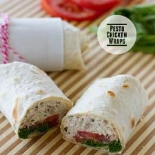 Pesto Chicken Wraps-image