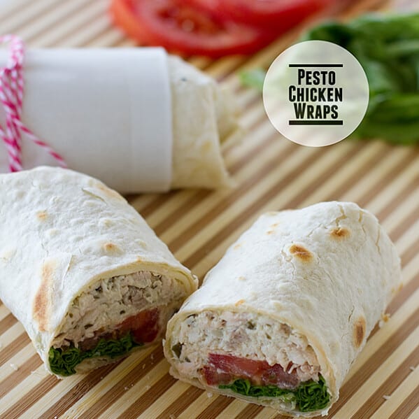 Pesto Chicken Wraps | www.tasteandtellblog.com