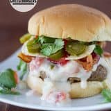 Tex-Mex Bacon Cheeseburgers | www.tasteandtellblog.com