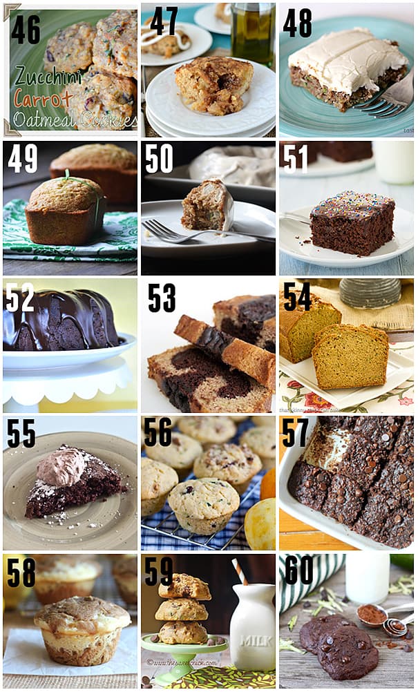 60 Zucchini Recipes | www.tasteandtellblog.com