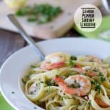 Lemon Pepper Shrimp Linguine | www.tasteandtellblog.com