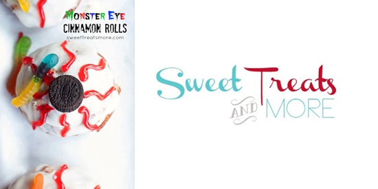 Monster Eye Cinnamon Rolls from Sweet Treats and More