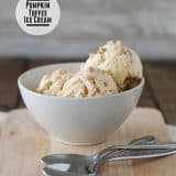 Pumpkin Toffee Ice Cream | www.tasteandtellblog.com