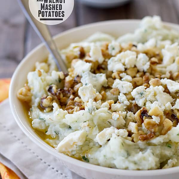 Blue Cheese and Walnut Mashed Potatoes | Taste and Tell