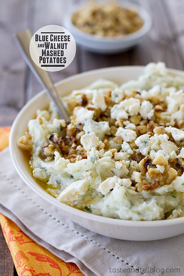 Blue Cheese and Walnut Mashed Potatoes | Taste and Tell