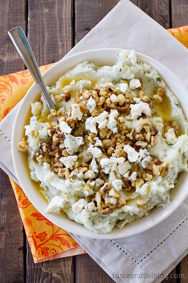 Blue Cheese and Walnut Mashed Potatoes | Taste and Tell