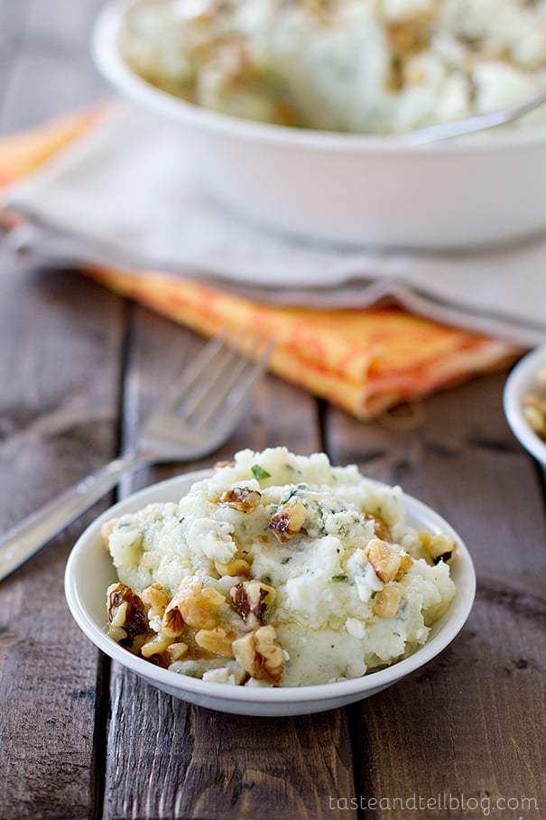 Blue Cheese and Walnut Mashed Potatoes | Taste and Tell