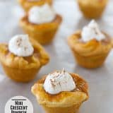 Mini Crescent Pumpkin Pies | Taste and Tell